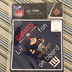 Giants baby on board sign